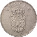 Дания 1 крона 1970 год