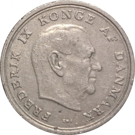 Дания 1 крона 1970 год