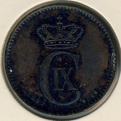 Дания 2 эре 1887 год