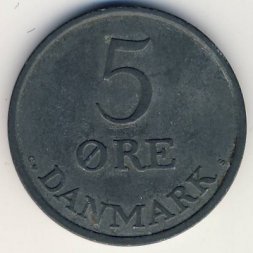 Дания 5 эре 1959 год