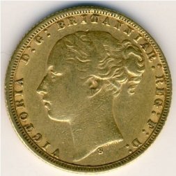 Австралия 1 соверен 1876 год