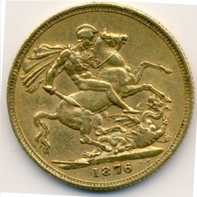 Австралия 1 соверен 1876 год