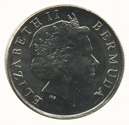Бермудские острова 1 доллар 2008 год - Парусная лодка