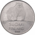 Финляндия 50 пенни 1991 год - Медведь