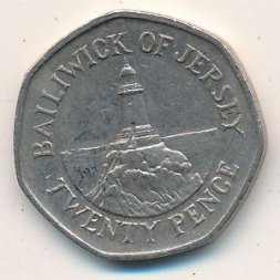 Джерси 20 пенсов 1998 год
