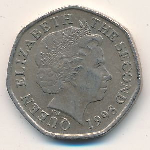 Джерси 20 пенсов 1998 год