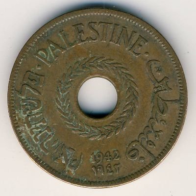 Палестина 20 мил 1942 год