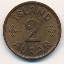 Исландия 2 эйре 1942 год