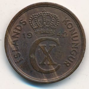 Исландия 2 эйре 1942 год