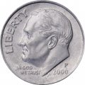 США 1 дайм (10 центов) 2006 год - Франклин Рузвельт (P)