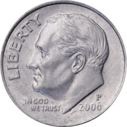 США 1 дайм (10 центов) 2006 год - Франклин Рузвельт (P)