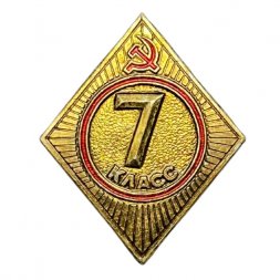 Значок СССР. Школа 7 класс