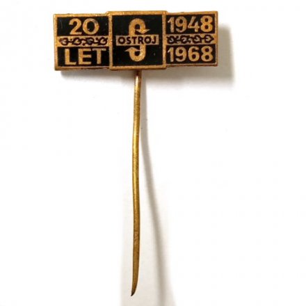 Значок-иголка 20 лет заводу Ostroj. Горно-шахтное оборудование. Чехословакия