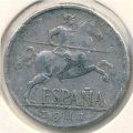 Испания 5 сентимо 1941 год