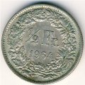 Швейцария 1/2 франка 1964 год