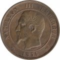 Франция 10 сантимов 1854 год (A)