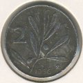 Италия 2 лиры 1956 год