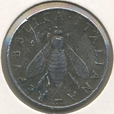 Италия 2 лиры 1956 год