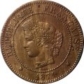 Франция 5 сантимов 1871 год (А)