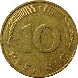 ФРГ 10 пфеннигов 1995 год - F