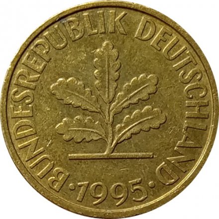 ФРГ 10 пфеннигов 1995 год - F