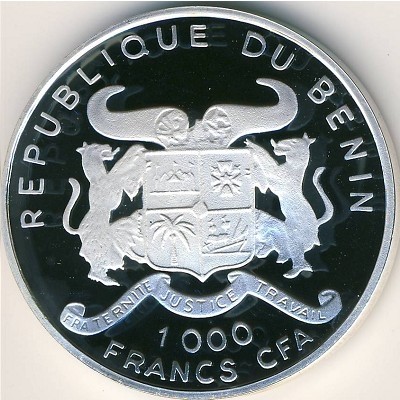 Бенин 1000 франков КФА 2004 год