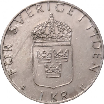 Швеция 1 крона 1985 год