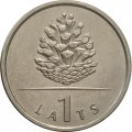 Латвия 1 лат 2006 год - Шишка