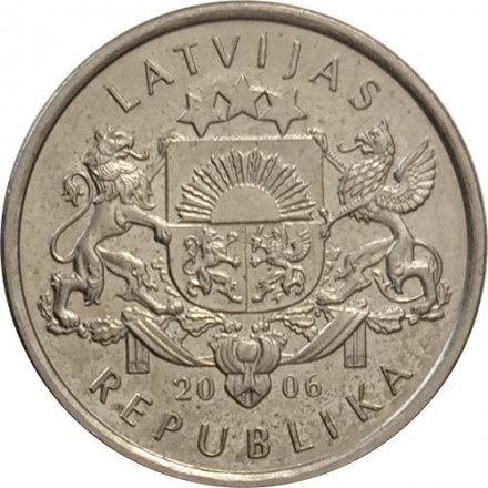 Латвия 1 лат 2006 год - Шишка