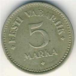 Эстония 5 марок 1924 год