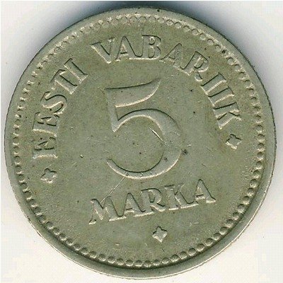 Эстония 5 марок 1924 год