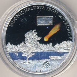 Острова Кука 5 долларов 2011 год - Падение метеорита