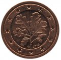Германия 2 евроцента 2010 год (G)