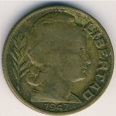 Аргентина 20 сентаво 1947 год