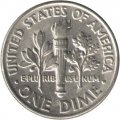 США 1 дайм (10 центов) 1991 год - Франклин Рузвельт (D)
