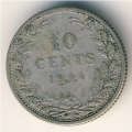 Нидерланды 10 центов 1904 год