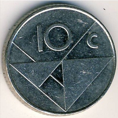 Аруба 10 центов 1998 год
