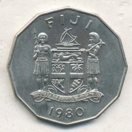 Фиджи 50 центов 1980 год