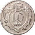 Австрия 10 геллеров 1909 год