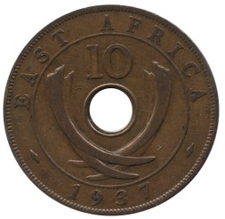 Восточная Африка 10 центов 1937 год (H)