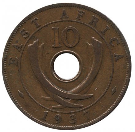 Восточная Африка 10 центов 1937 год (H)