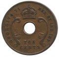 Восточная Африка 10 центов 1937 год (H)