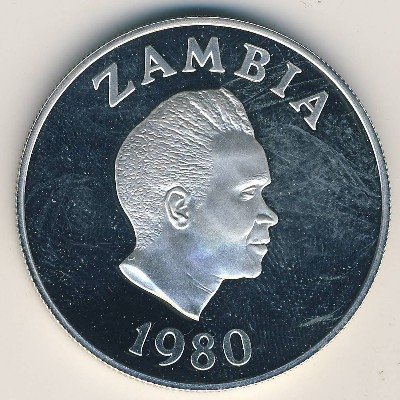 Замбия 10 квача 1980 год
