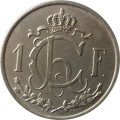 Люксембург 1 франк 1947 год - Рабочий-пудлинговщик