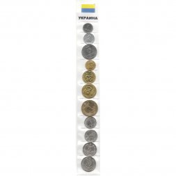 Набор из 11 монет Украина 2012-2020 год