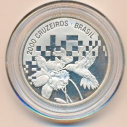 Бразилия 2000 крузейро 1992 год