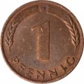 ФРГ 1 пфенниг 1969 год - D