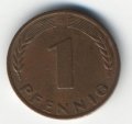 ФРГ 1 пфенниг 1969 год - D