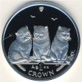 Остров Мэн 1 крона 2006 год - Кошки
