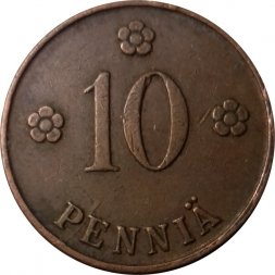 Финляндия 10 пенни 1924 год